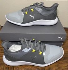 MEN'S PUMA IGNITE FASTEN GOLF SHOES, GRAY SIZE: 10 STYLE: 193000 NIB #RS