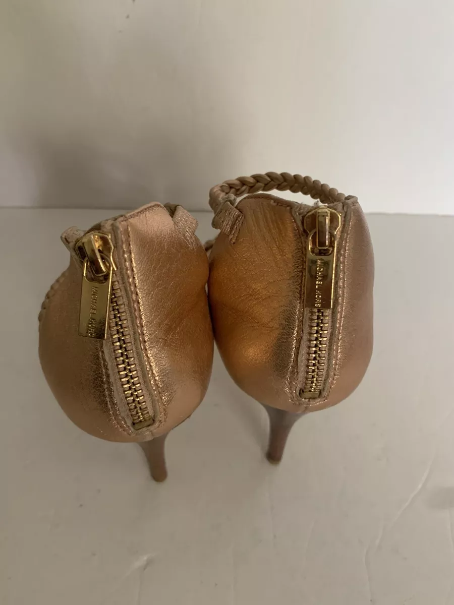 Michael kors rose gold best sale heels