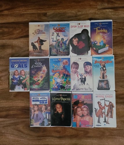 Lot Of 13 Warner Bros. Entertainment VHS Movies.