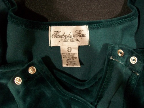 Vtg GK Style Velvet Long Sleeve Bodysuit Leotard M - Picture 3 of 4