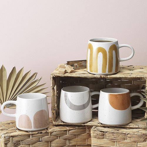 Ecology 340ml Ceramic Coffee Mug Novelty Water Mugs Tea Milk Cup Funny Large Set - Picture 5 of 42