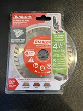 NEW DIABLO 4-1/2 in. Turbo Diamond Masonry Cut-Off Blade-115mm- DDD045TUR101C