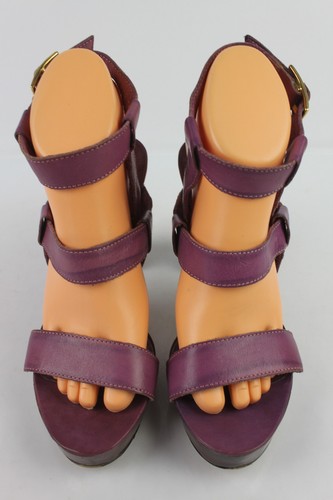 Ottima Qualità 39 San Con Viola Sandali Bordeaux Marina Tacco T Tacchi Pelle x7fOqv