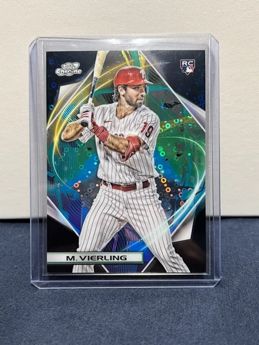 2022 Topps Cosmic Chrome Matt Vierling Black Eclipse Refractor /10 Rookie Card