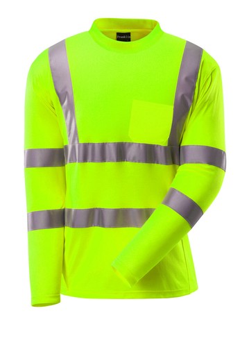 Safety Work Hi Vis Vest T Shirt Long Sleeve ANSI High Visibility Reflective Tape - Picture 27 of 37