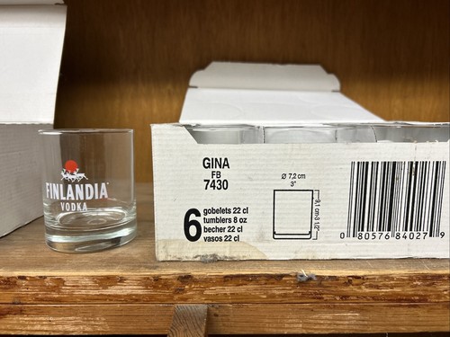 12 Stück FINLANDIA VODKA Glas - 2 cl / 4 cl Neu siehe Fotos - Bild 4 von 4