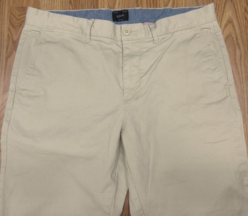 J.CREW 770 STRAIGHT FIT COTTON/SPANDEX PANTS KHAKI Sz 33W x 30L - Picture 4 of 6
