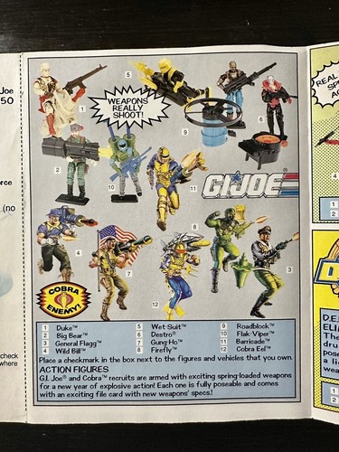 Vintage GI Joe 1991 Original Hasbro Catalog Insert Enlistment Form Ninja Force - Picture 11 of 19