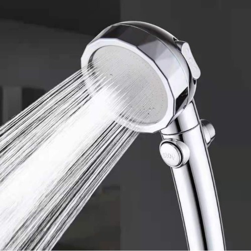 Shower Head, Universal Handheld Shower Head with Adjustable ON/Off Button - Picture 4 of 12