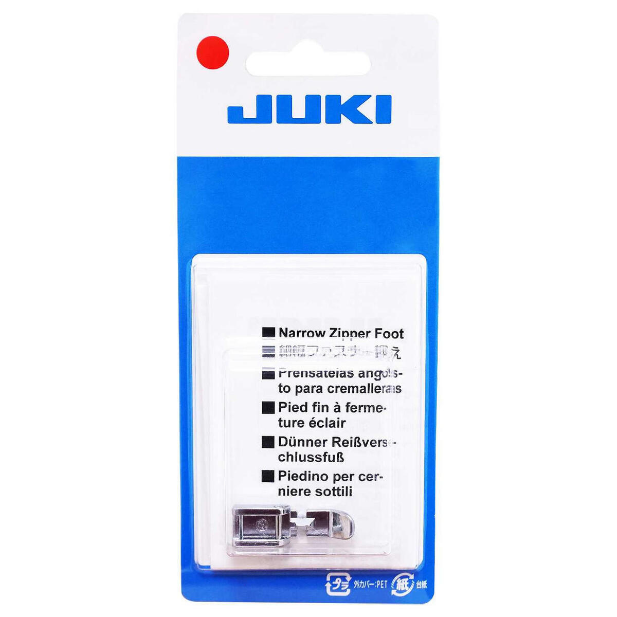 Juki Narrow Zipper Presser Foot - HZL SERIES Juki Narrow Zipper Presser Foot - HZL SERIES