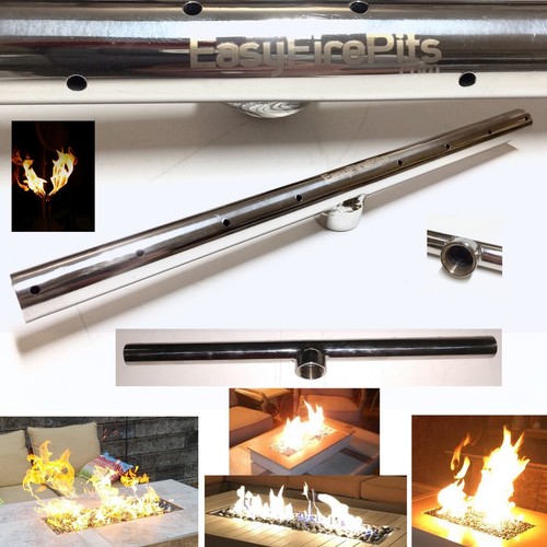 EasyFirePits Lifetime Warr 316 Stainless Gas T-Burners for Fire Pit/ Fire Tables - Picture 1 of 12