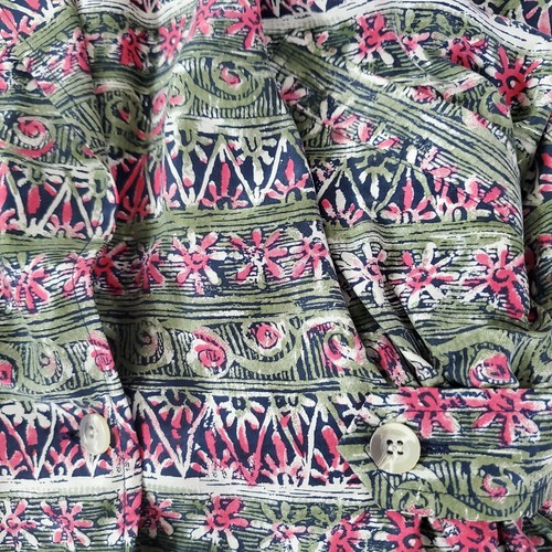 August Silk Vintage Women's Lightweight Silk Paisley Blazer Lined Size Medium - Picture 5 of 8