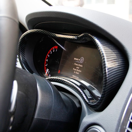 For Dodge Durango 2014-2020 Carbon Fiber Interior Dashboard Frame Trim Cover New - Picture 5 of 6