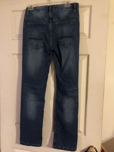 Distressed Girls Tommy Hilfiger Jeans Size 18 Adjustable Waist. Medium Wash. - Picture 7 of 9