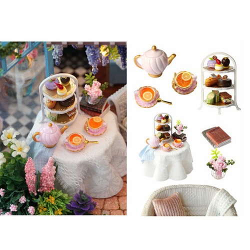 1/24 Mini Garten Modelle Projekt handgefertigte Kuchen Shop Set Puppen Haus Kit - Bild 7 von 11