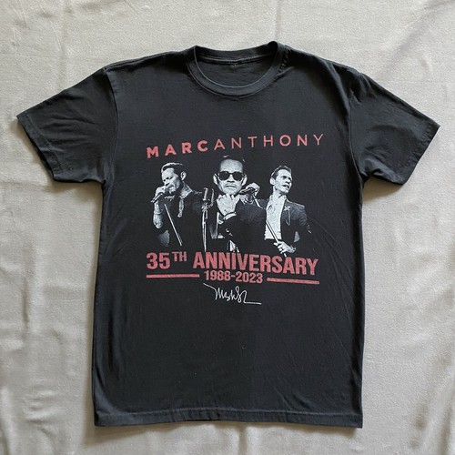 2023 Marc Anthony Live Concert Miami Florida T Shirt Adult Small Black 35th Year - 第 1/9 張圖片