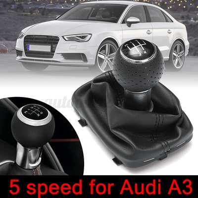 LouiseEvel215 Custodia in Pelle con pomello in Silicone per Cuffia del Cambio del Cambio a 5 Marce per Peugeot 207 307 CC 308 Forniture per Lo Styling di Auto Antipolvere a Prova di sporcizia