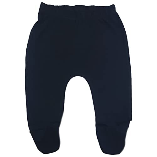 Baby Soft Cotton Spandex Pants with Feet Newborn Blkgrywht 3-pack - Bild 4 von 5