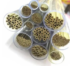 100pcs �0.3-�2.5X400mm Wire EDM Drilling Electrodes Single-Hole Brass Tube