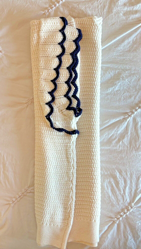 Lilla P Tipped Sleeve Crewneck Sweater, Ivory Sz M NEW With TAGS - 第 2/10 張圖片