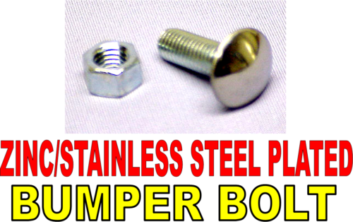 1947-1991 Chevy GMC Truck Zinc Stainless Steel Bumper Bolt C10 3100 Squarebody - Picture 1 of 6