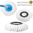 2,4x Replacement Mop Micro Head Refill For 360° Spin Magic Home Floor Cleaning