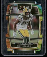 2021 Panini Select #88 Eric Stokes Tie-Dye Prizm Die Cut #/25