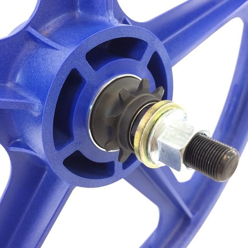 Skyway BMX 20" Tuff Wheels BLUE 9-TOOTH DRIVER retro NEW wheelset 3/8" 14MM - Picture 4 of 5