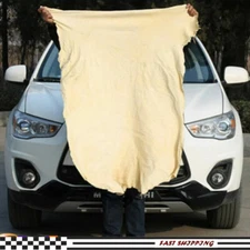 Natural Chamois Leather Car Cleaning Cloth Washing Absorbent Drying Shammy Towel