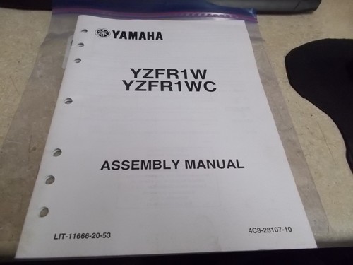 OEM Yamaha Assembly Manual 2006 YZFR1 LIT-11666-20-53