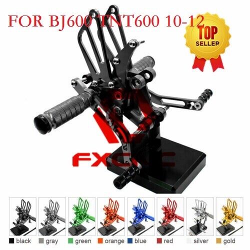 FXCNC CNC estriberas traseras ajustables estriberas para BN600 2010 2011 2012 - Imagen 1 de 19