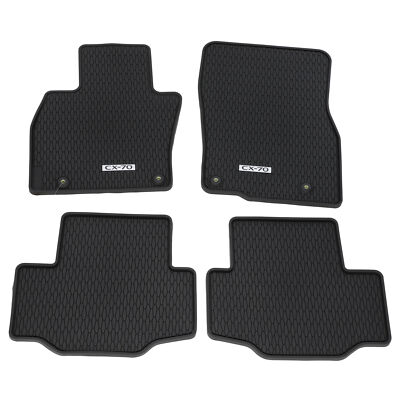 KANDYTOWN マット NEW OEM GENUINE Mazda 2025 CX-70 All Weather Floor Mats Rubber Set