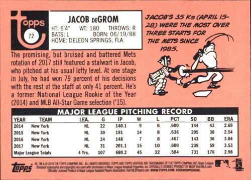 2018 Topps HERITAGE BASEBALL BASE RCs Stars ⚾ MLB CARDS⚾ YOU PICK FAVS #4 - #400 - Picture 12 of 464