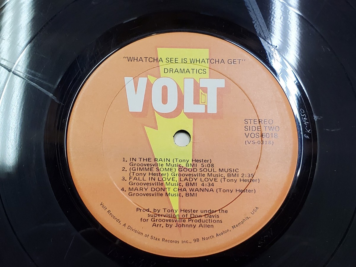 THE DRAMATICS Whatcha See Is Whatcha Get, 1971 Volt VOS-6018