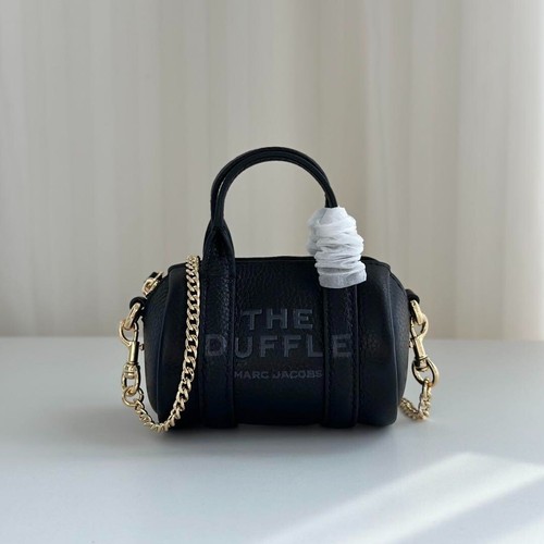 Marc Jacobs The Leather Mini Duffle Bag Black 2503M