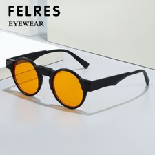 Men Women Round Retro Sunglasses Classic Outdoor Shade Glasses UV Protection