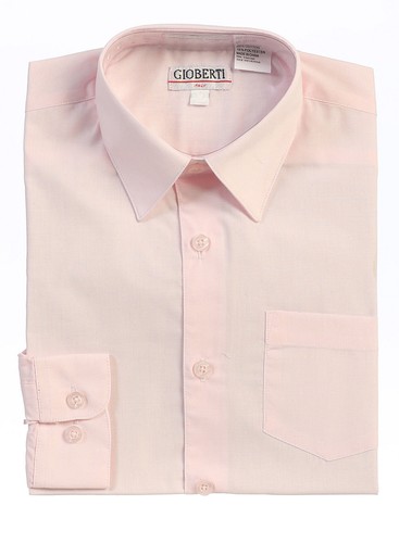 Boys Toddler Dress Shirt Solid Long Sleeve Toddler 2T 3T 4T Children Size 5-7 - Picture 6 of 19