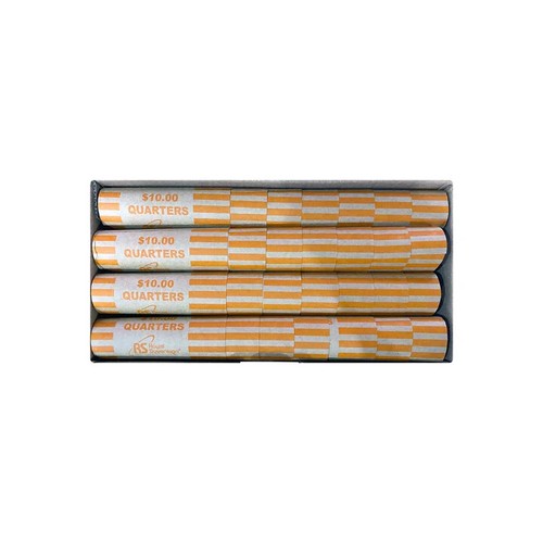 Royal Sovereign RSW-112Q Preformed Quarter Coin Wrappers 112 PACK Free Shipping - Picture 1 of 3