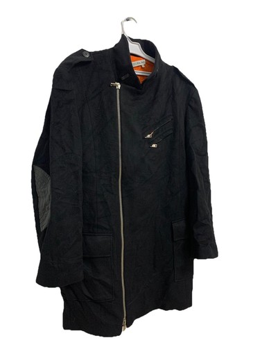 JC de Castelbajac Paris Wool Cashmere Coat Size 50 IT ( L ) – Black Quilted - Picture 4 of 17
