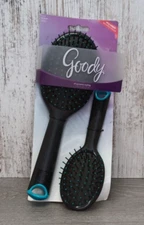 Goody All Purpose 9" Oval Styling Cushion Brush & 7" Purse Brush Combo #11183