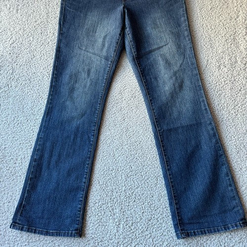 Jeans JAG para mujer 14 (32X33) denim oscuro tiro alto bota pierna elástica - Imagen 3 de 13