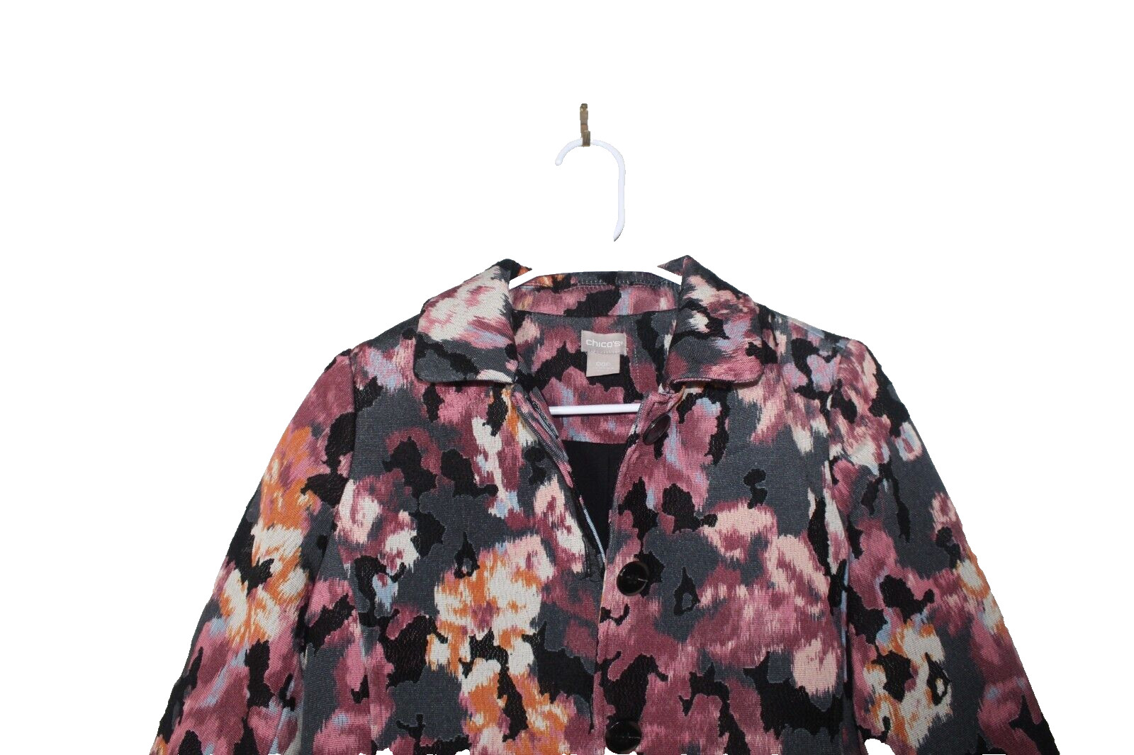 Chico’s Women's Peacoat Jacket OOP Size 0/2P Flor… - image 3