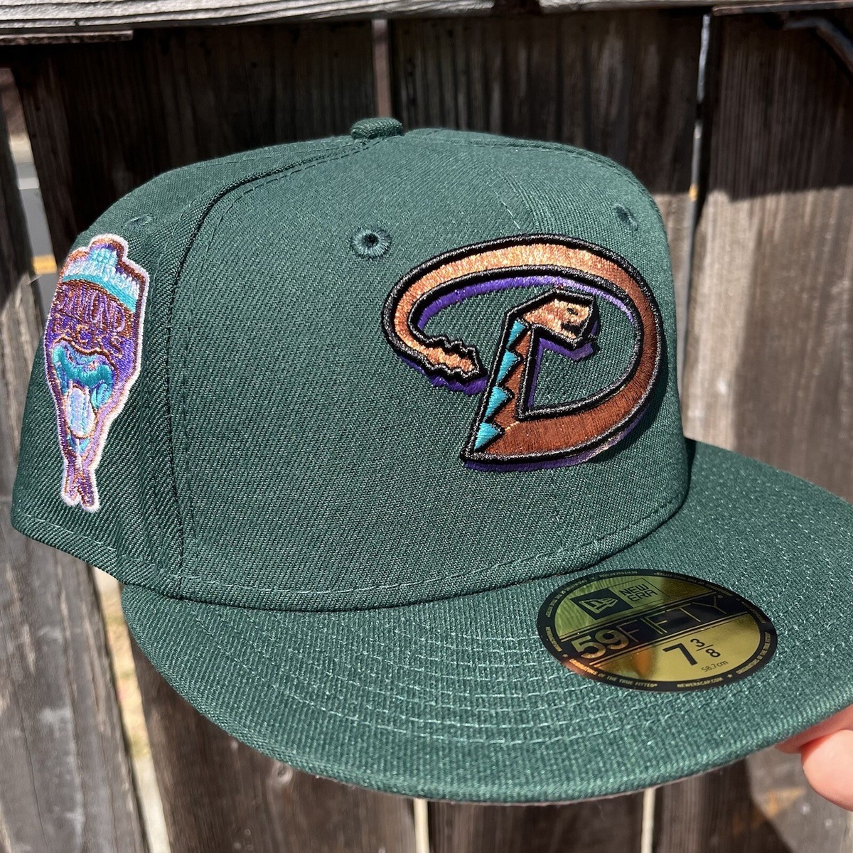 新品タグ付【SHOUIA/ショウイア】 BASEBALL CHARM 7 3/8 Pink UV Hat Club Arizona Diamondbacks 1998 Inaugural