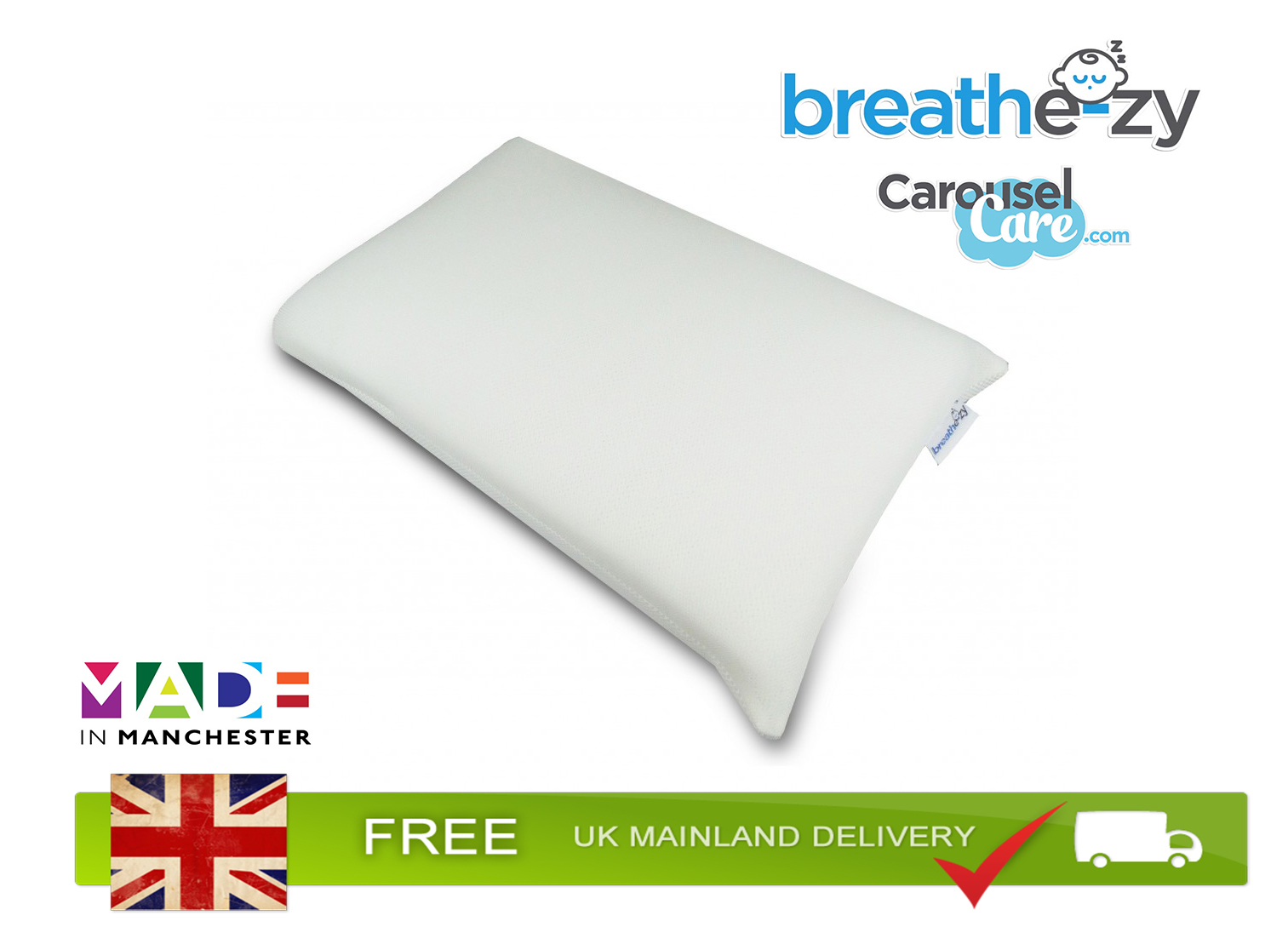 Breathezy Epilepsy Anti Suffocation Pillow UK Manufactured. Free UK