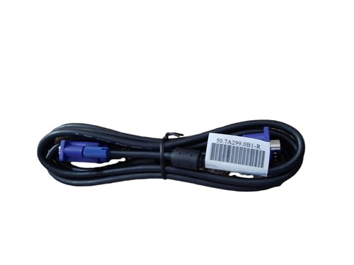 VGA 15 Pin Male Computer Monitor Cable - 6 Foot - 50.7A299.0B1-R Black/Blue NWOB - Picture 1 of 5