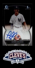 2023 BOWMAN CHROME KEINER DELGADO AUTO NEW YORK YANKEES