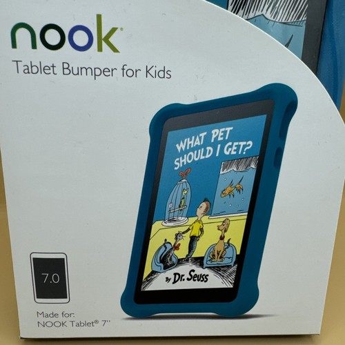 Nook MicroFoam Bumper Kids Case for 7" Nook 7 Tablet NEW in BOX - Blue - Picture 2 of 7