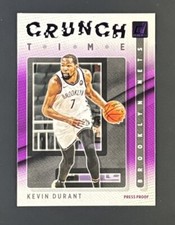2021-22 Panini Donruss - Crunch Time Purple Foil Press Proof #7 Kevin Durant