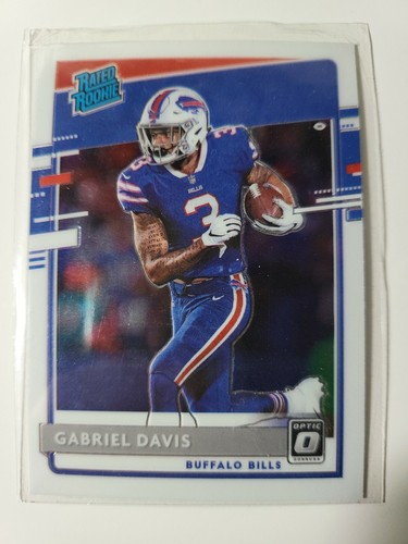 2020 Panini Donruss Optic Football Gabriel Davis Rated Rookie RC Base #187 - Foto 1 di 2