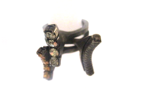 DANNIJO Women's SPIKE Statement  peach clear Brass Sz 5.5 NWOT $210 - Picture 4 of 9